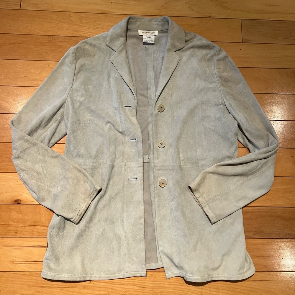 Vintage Jones New York petite suede blazer